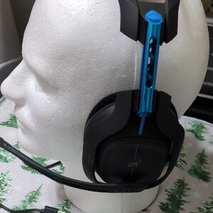 Black and Blue Over-Ear Headphones with Immersive Sound